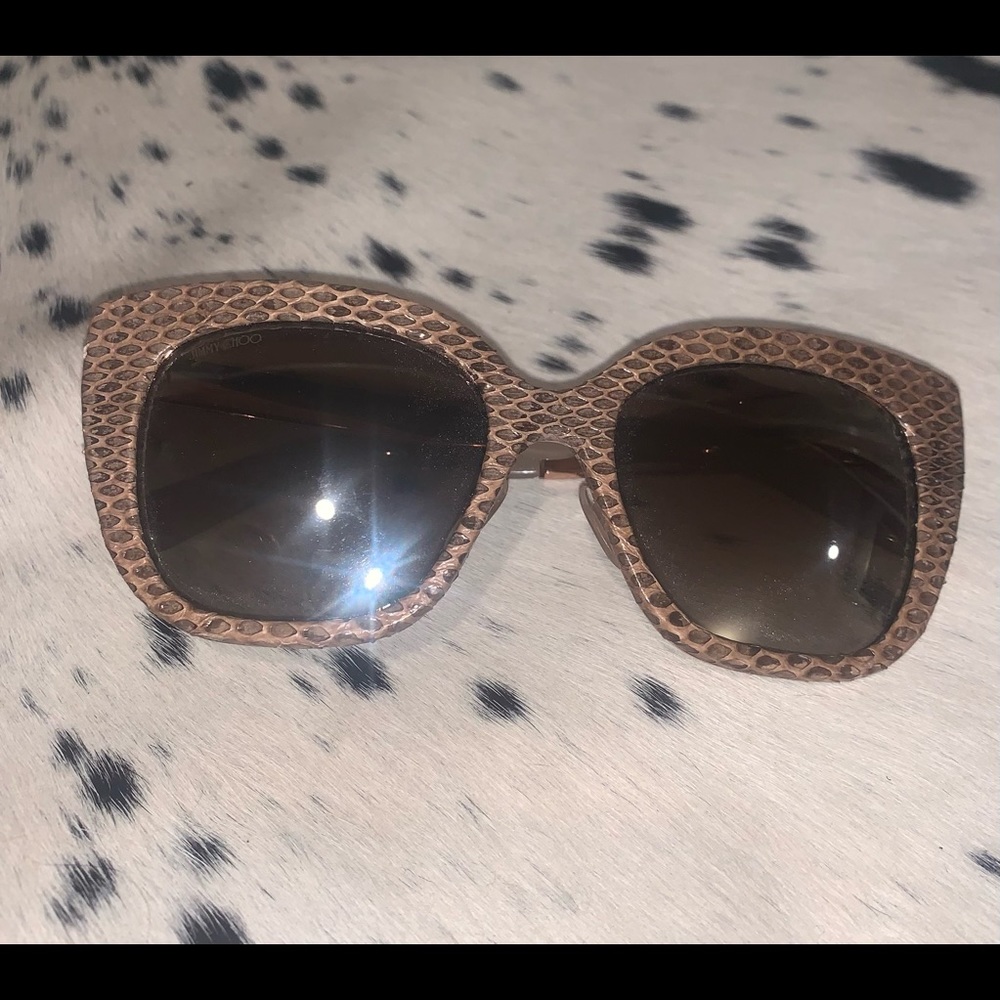 Rare Jimmy Choo Snakeskin Sunglasses - Picture 5 of 6